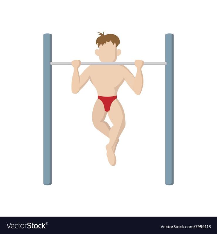 Человек подтягивается рисунок