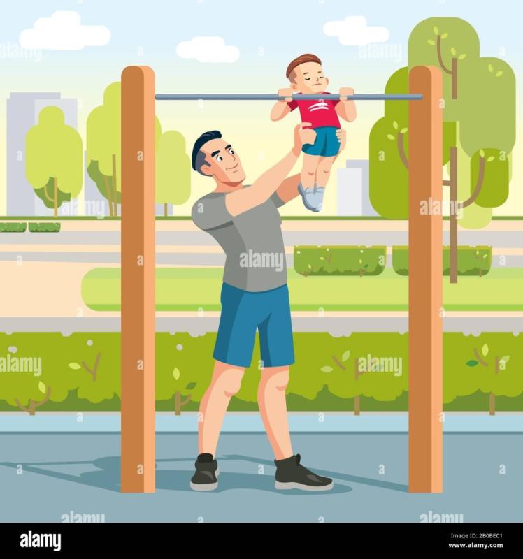 Человечек подтягивается