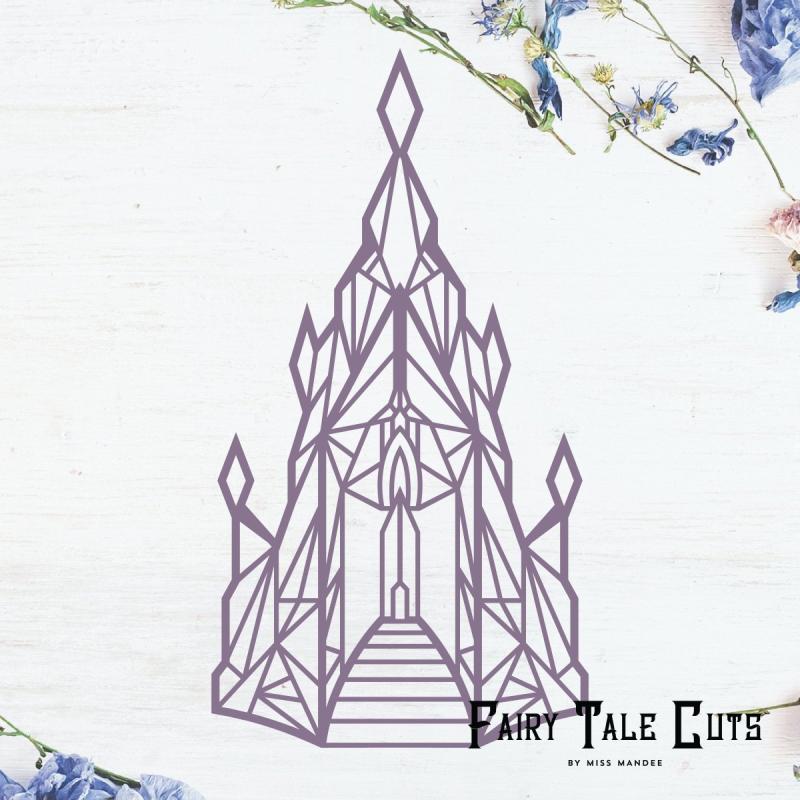 Ледяной дворец Эльзы вектор