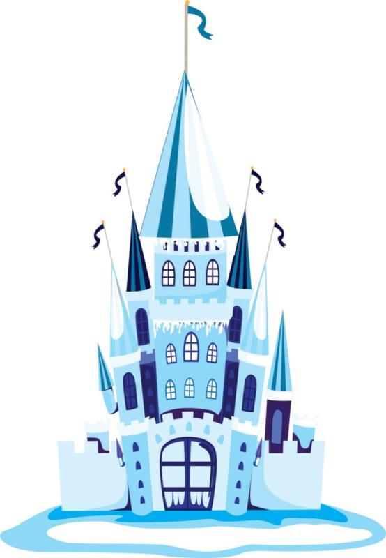 Ледяной дворец Эльзы вектор