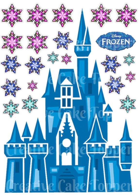 Замок Холодное сердце для печати