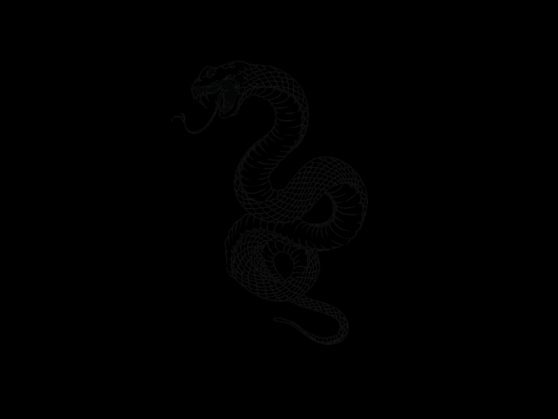 Тату змея Минимализм
