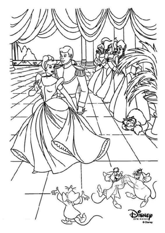 Бал средневековья раскраска