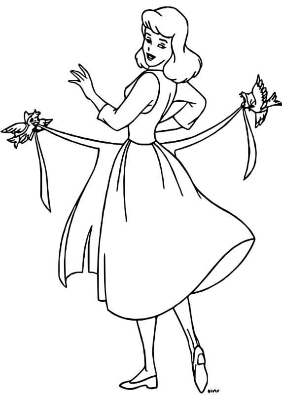 Раскраска. Золушка