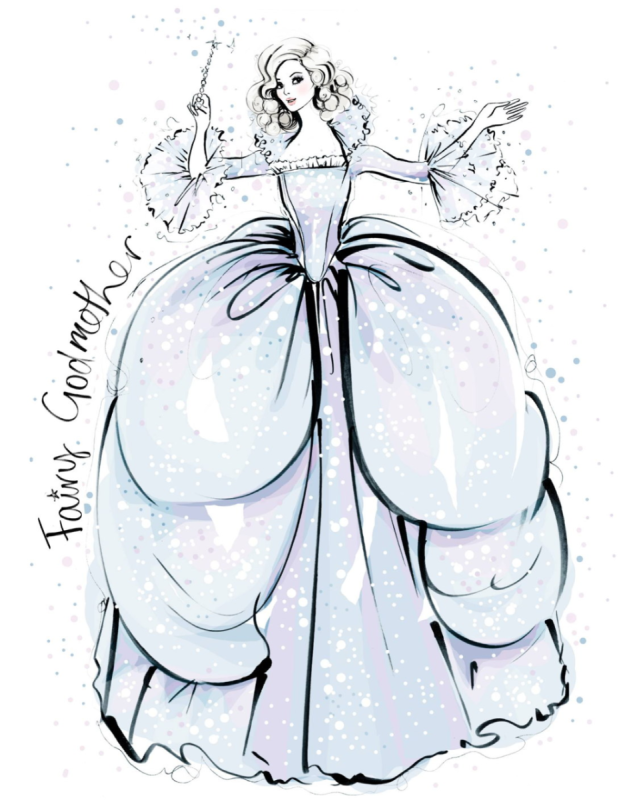 Диснеевские принцессы перерисовка