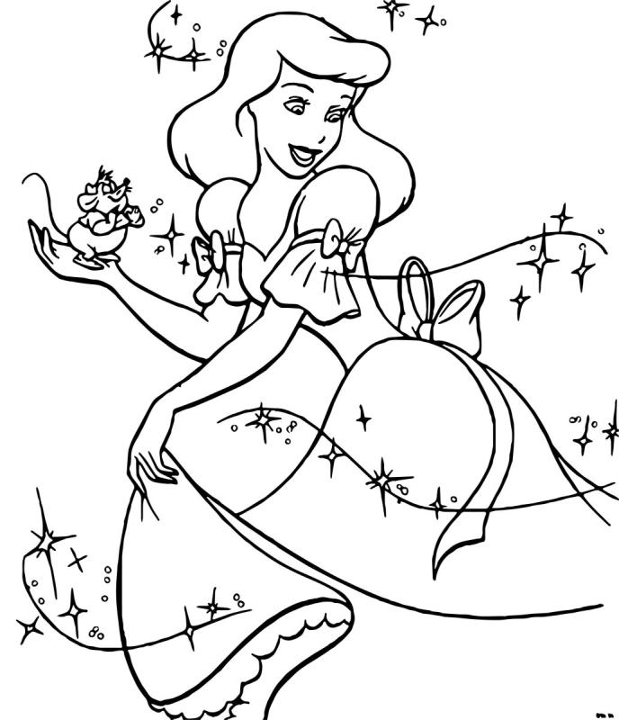 Золушка рисунок карандашом