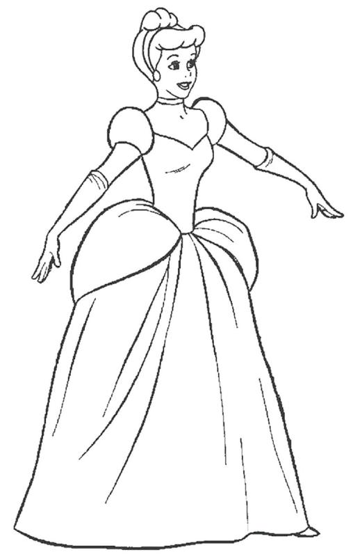 Раскраски принцессы Диснея Тиана