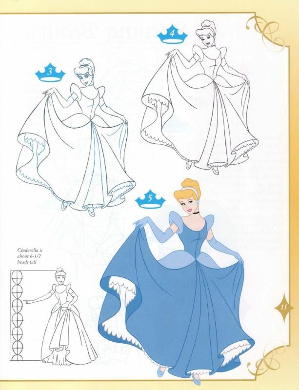Эскиз костюма Золушки