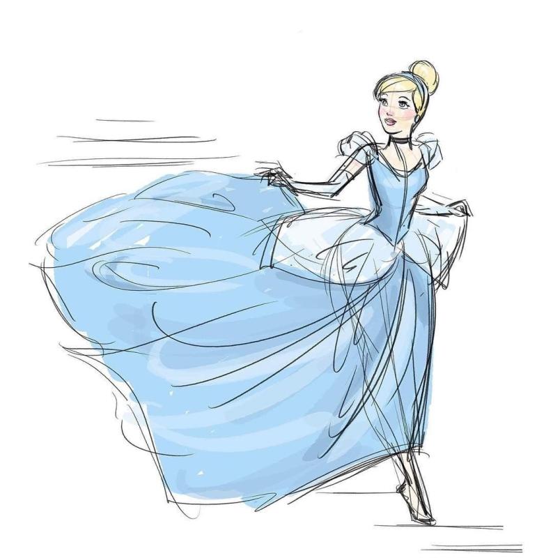 Раскраска Золушка русская