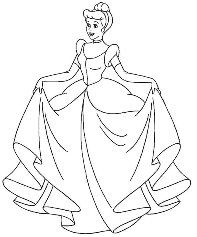 Раскраска. Золушка