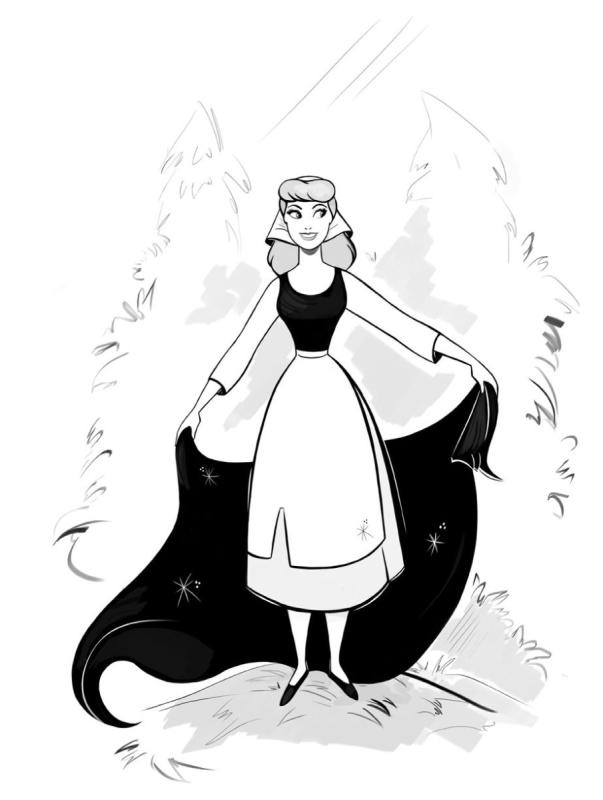 Раскраски принцессы Диснея Золушка