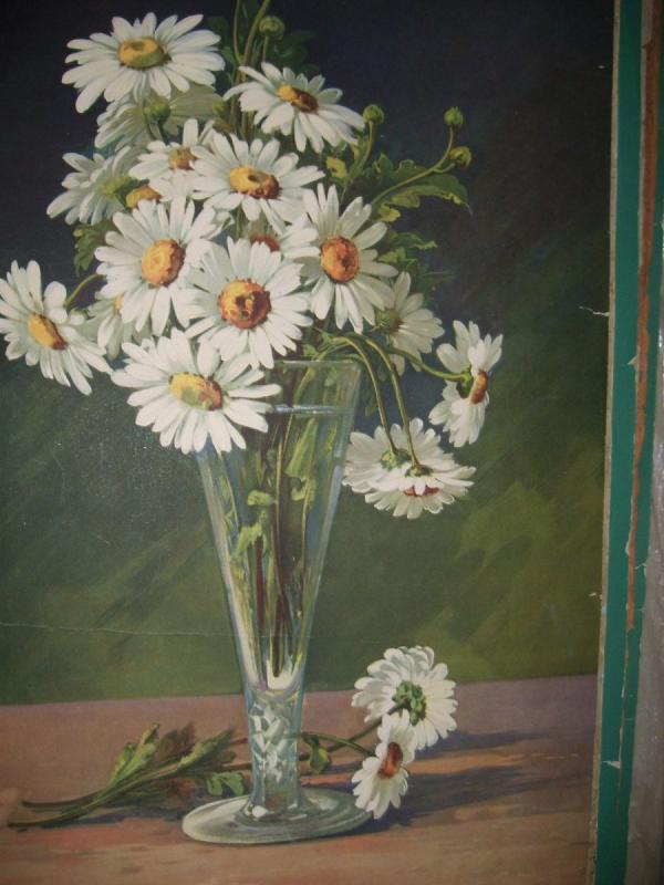 Ромашки в вазе рисунок71