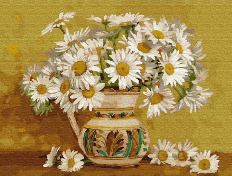 Ваза с ромашками