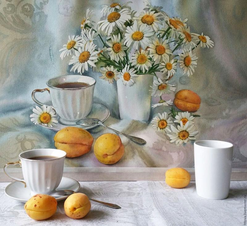 Ромашка в древней вышивке