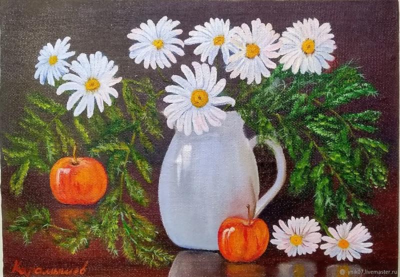 Ромашки в вазе