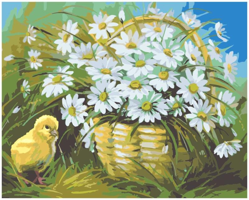 Ромашки живопись