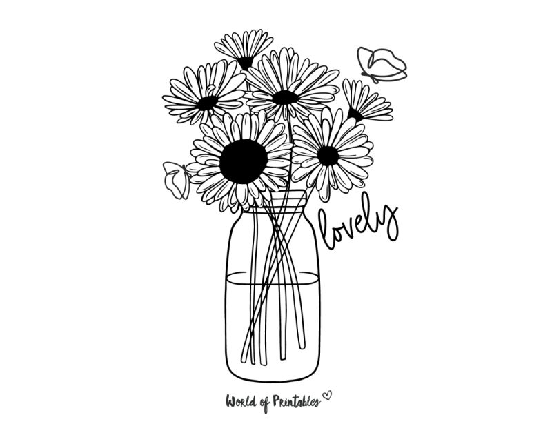 Натюрморт с ромашками акварелью