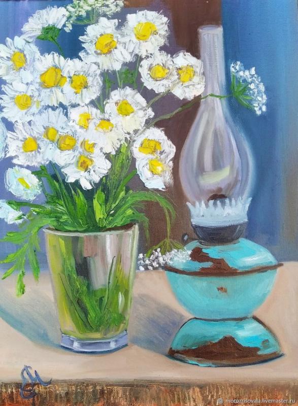 Холст цветы