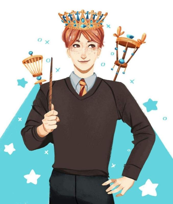 Рон Уизли скетч маркерами