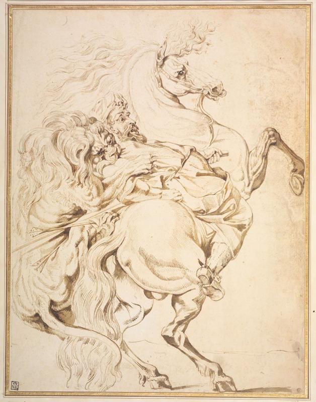 Рубенс Графика лошадь