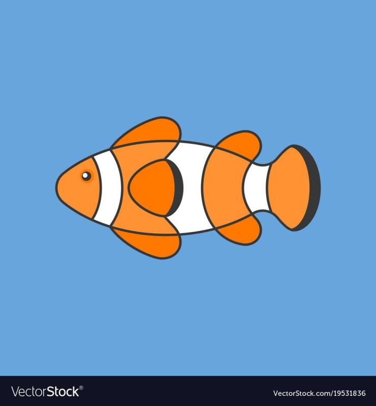 Рыба клоун узор