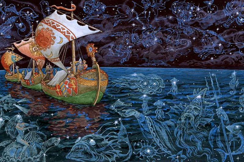 Былина Садко и морской царь