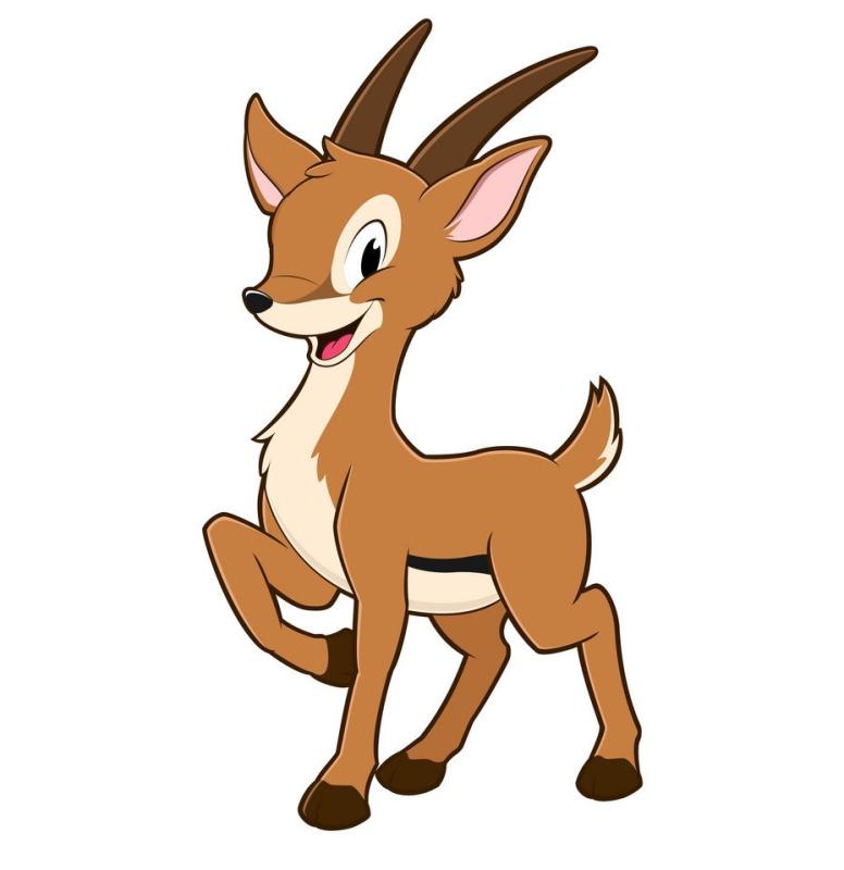 Антилопа раскраска для детей