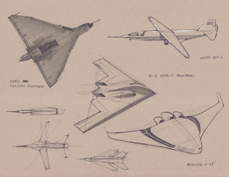 Нарисовать истребитель