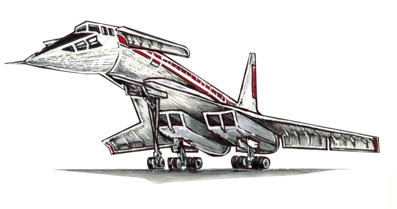 Автомобиль будущего рисунок