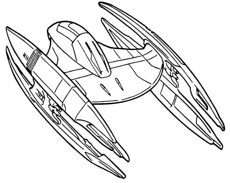 Эскиз космического корабля будущего