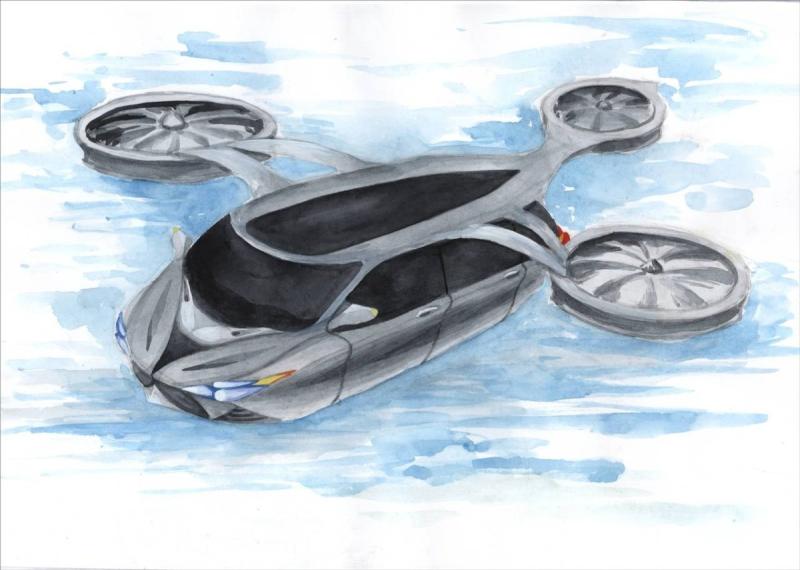 Нарисовать квадрокоптер