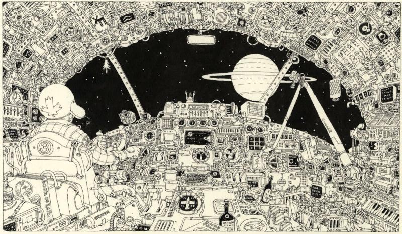 Графика на тему космос