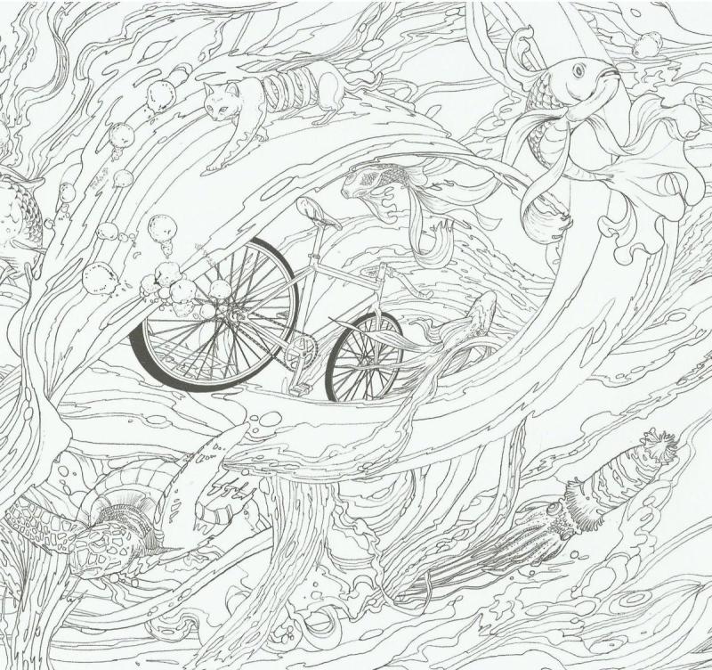 Раскраска вокруг света на велосипеде