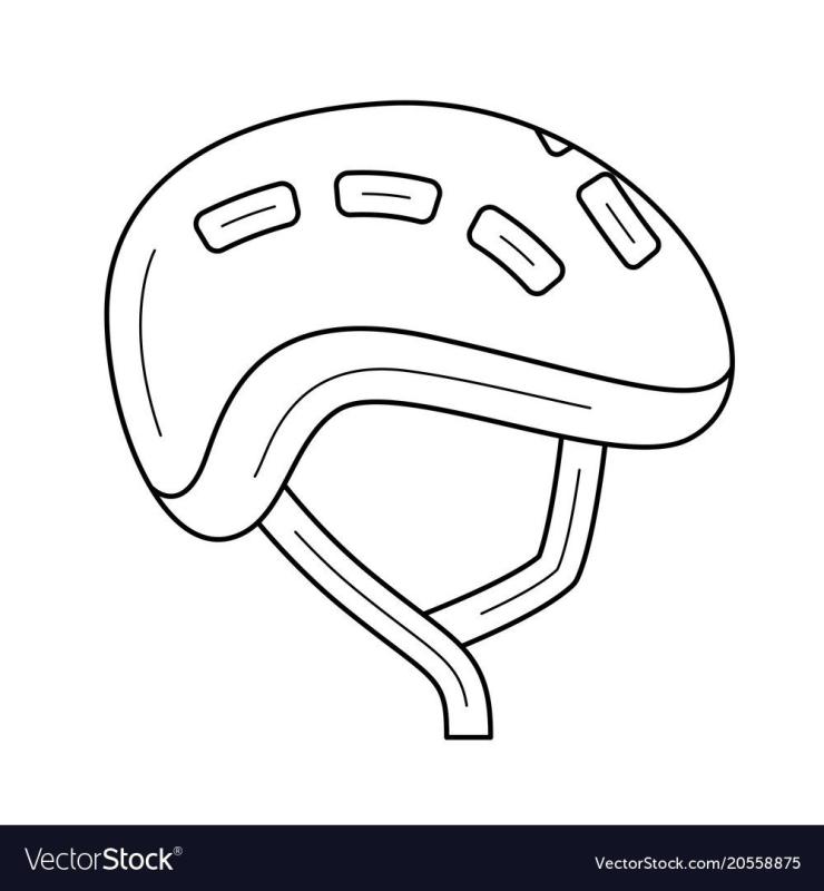 Раскраска шлем велосипедный