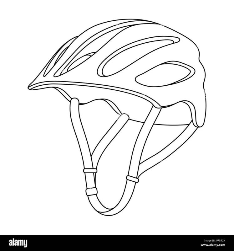 Раскраска шлем велосипедный