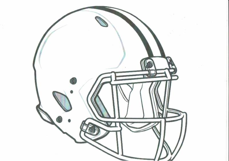 Шлем американский футбол рисунок