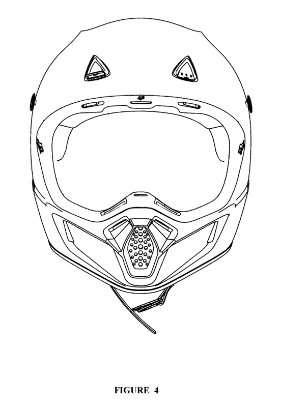 Тату мотокросс шлем сбоку