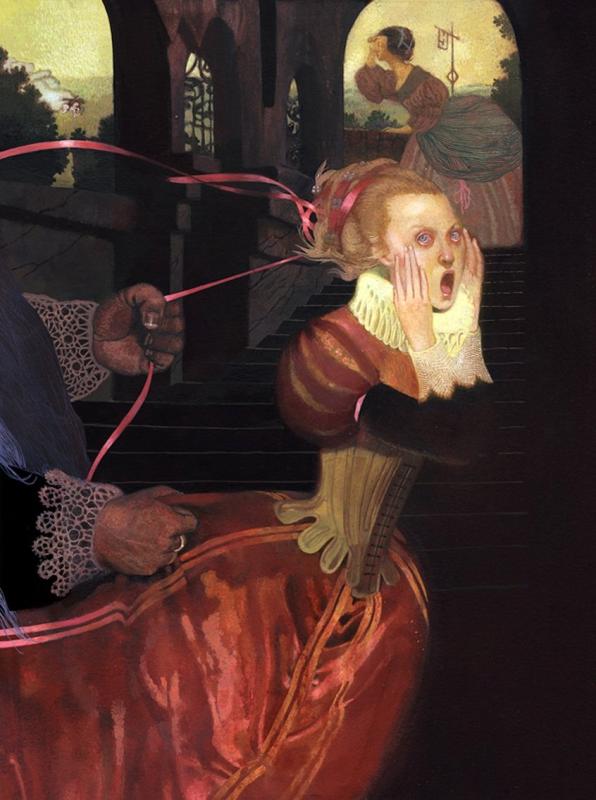 Шарль Перро синяя борода рисунки детьми