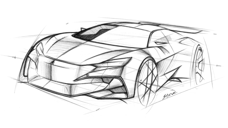 Набросок автомобиля