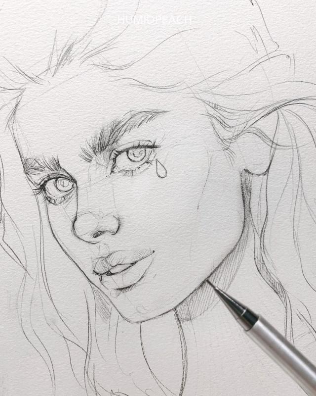 Скетчи шариковой ручкой