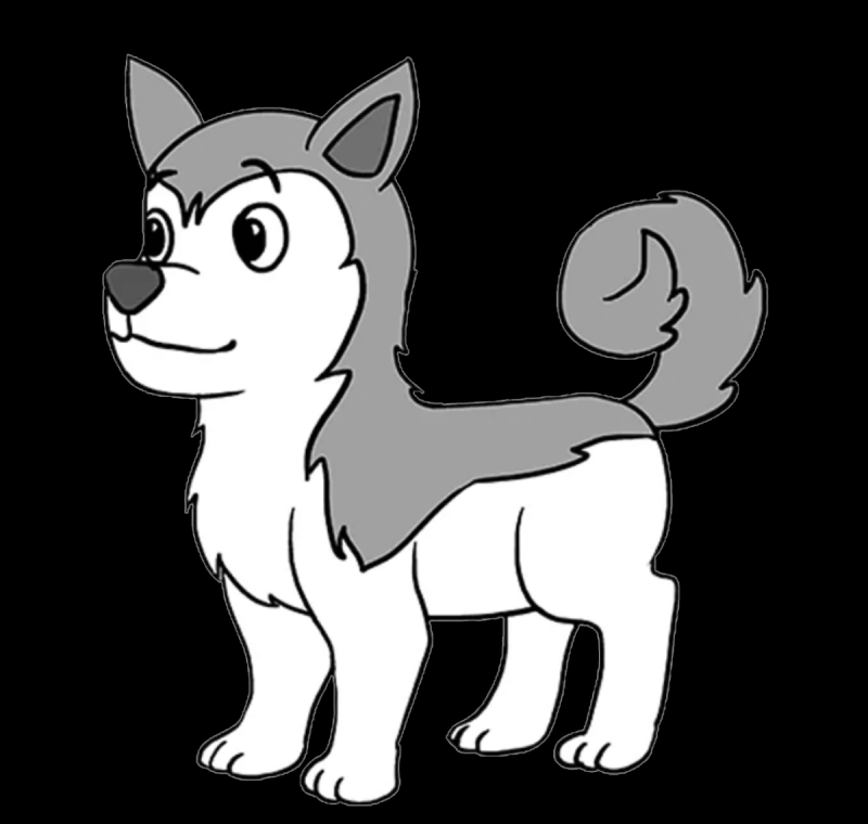 Раскраска хаски