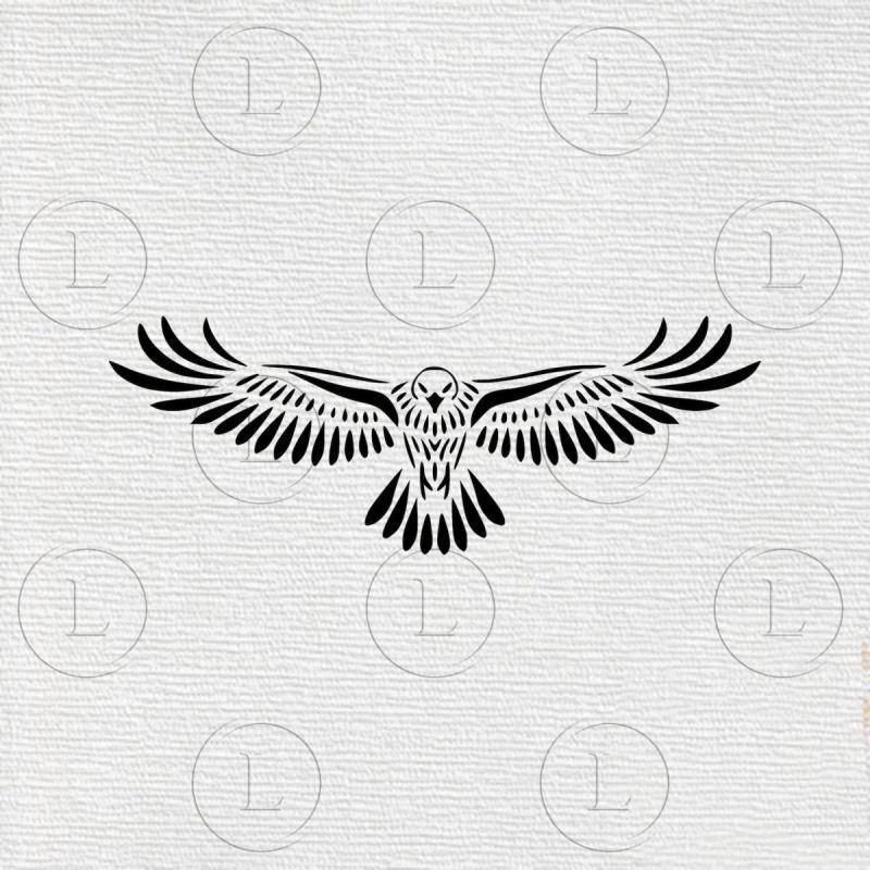 Контурное изображение Сокола