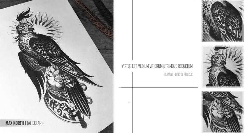 Сокол карандашом