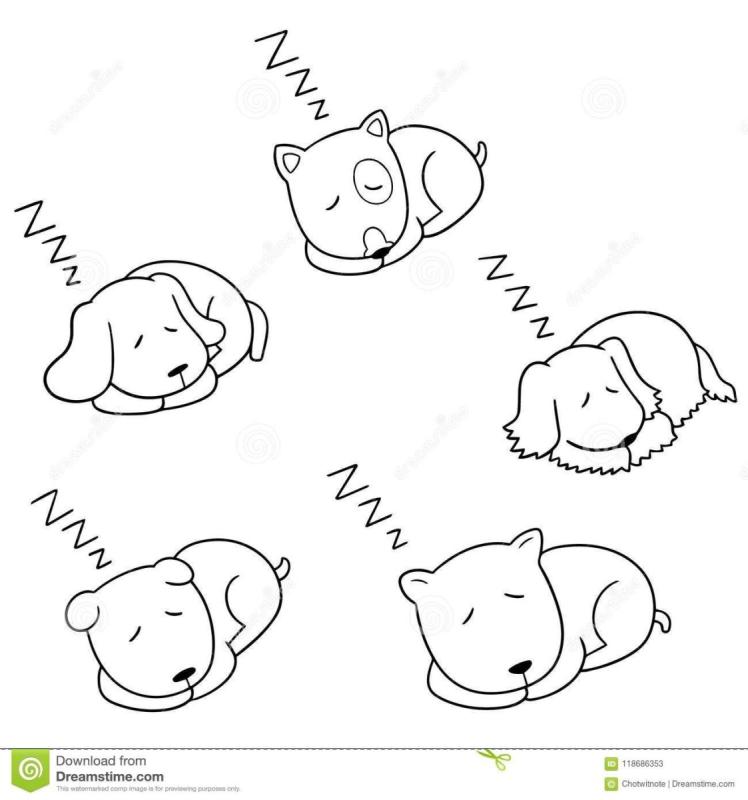 Собака лежит вектор