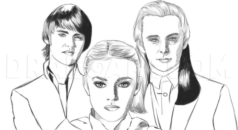 Раскраски Сумерки Вольтури