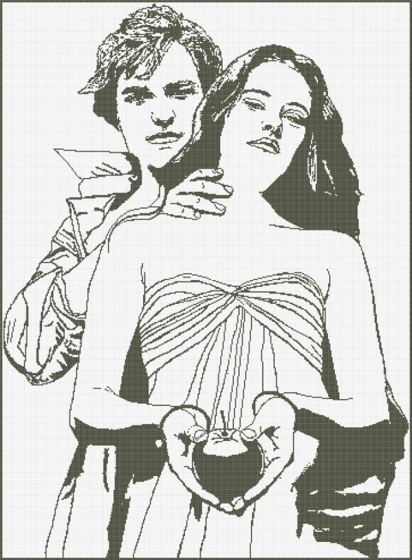 Романтические раскраски Сумерки