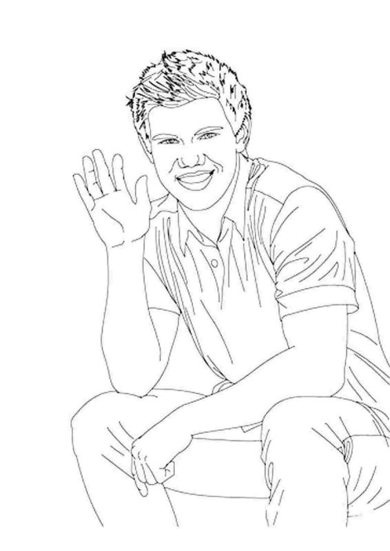 Раскраска Эдвард из сумерек