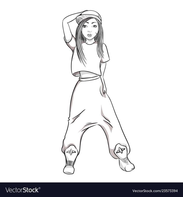 Мультяшная девочка в розовом платье