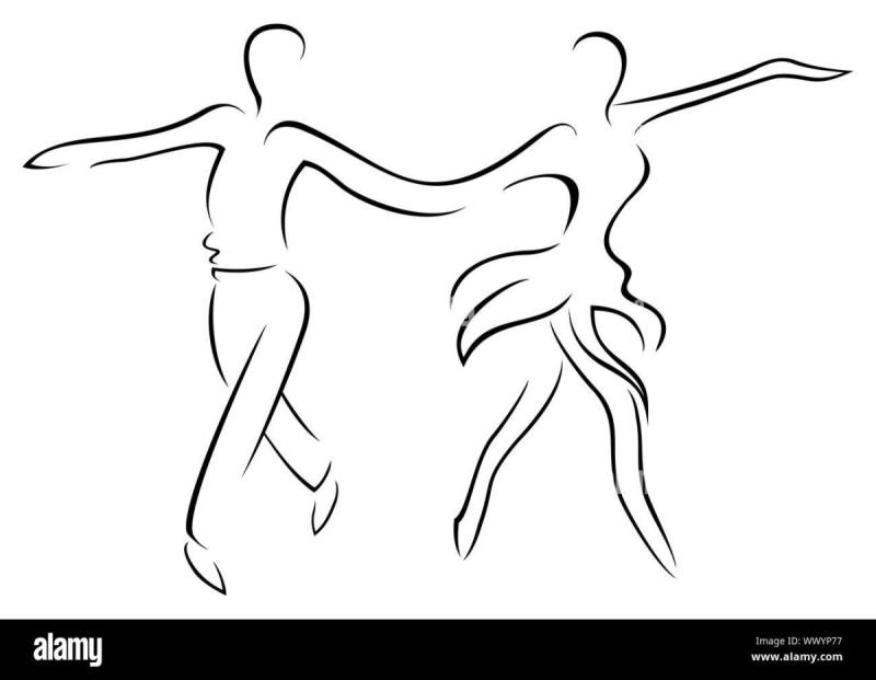 Танцующие люди стилизованные