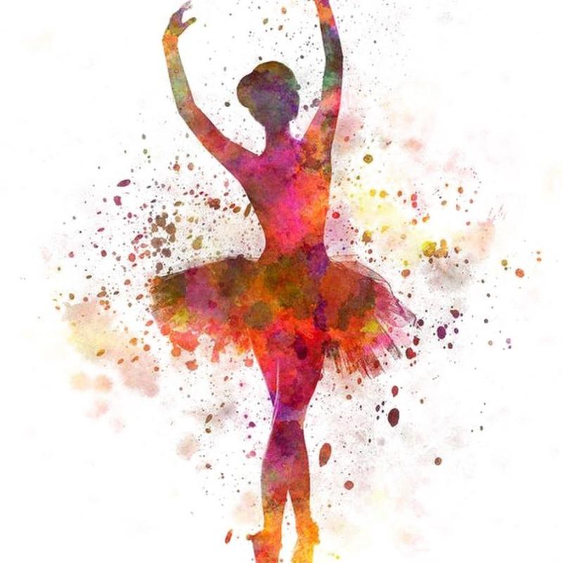 Танец акварель